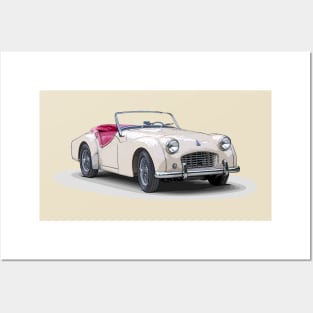 1957 Triumph TR3 Posters and Art